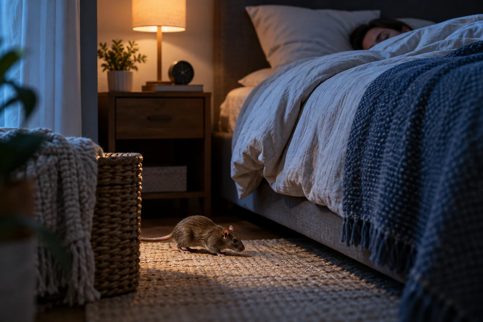 AI-generated illustration for Reducing Overnight Rat Exposure in Bedrooms