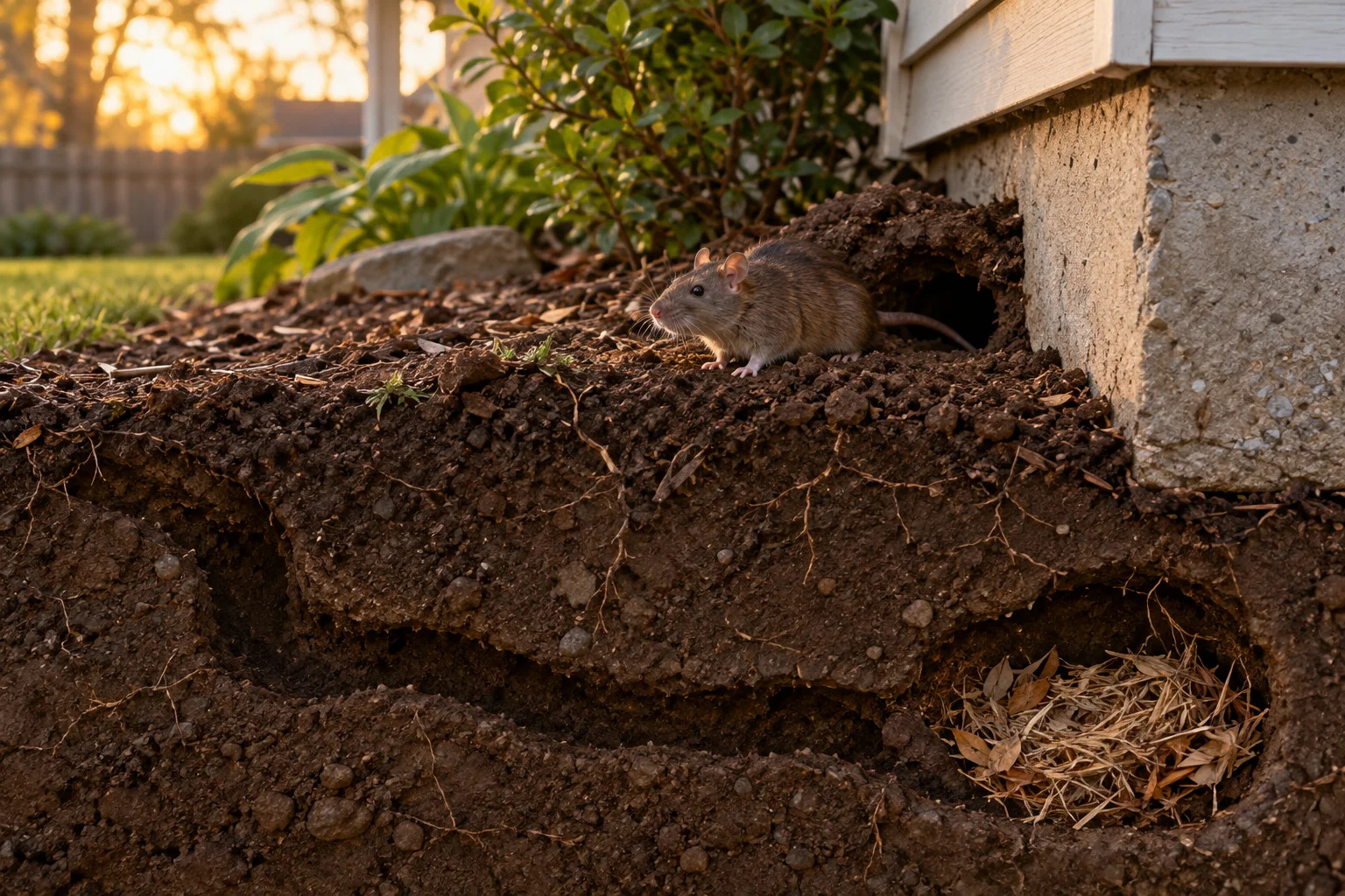AI-generated illustration for Rat Burrows Around a House: Signs, Inspection, and Repair