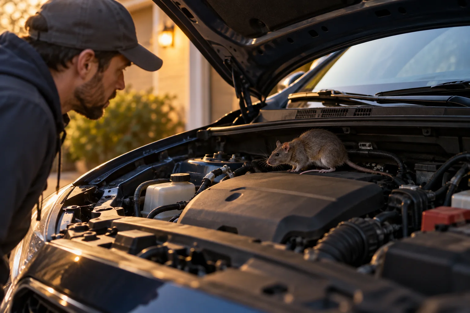 AI-generated illustration for Removing Rodents From a Vehicle and Preventing Their Return