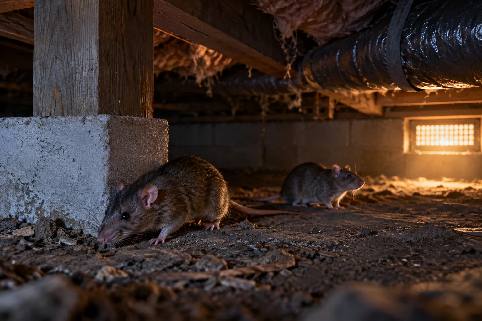 AI-generated illustration for Rats in a Crawl Space: Inspect, Remove, Repair
