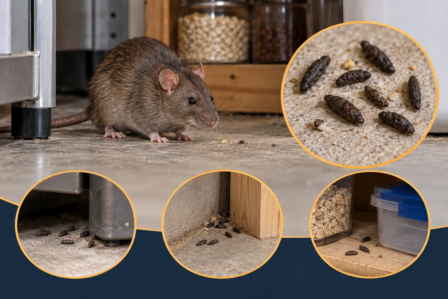 AI-generated illustration for What Do Rat Droppings Look Like? Use Location and Scale Carefully