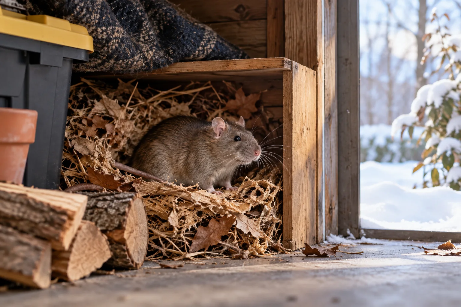 AI-generated illustration for Winter Rat Activity: Why Cold Weather Does Not End an Infestation